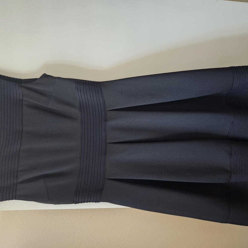 Elegant Black Pleated Dress
